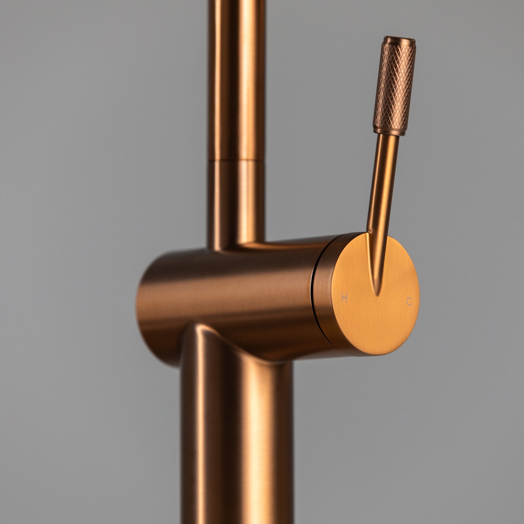 Square Kitchen Mixer Tap - Rose Gold