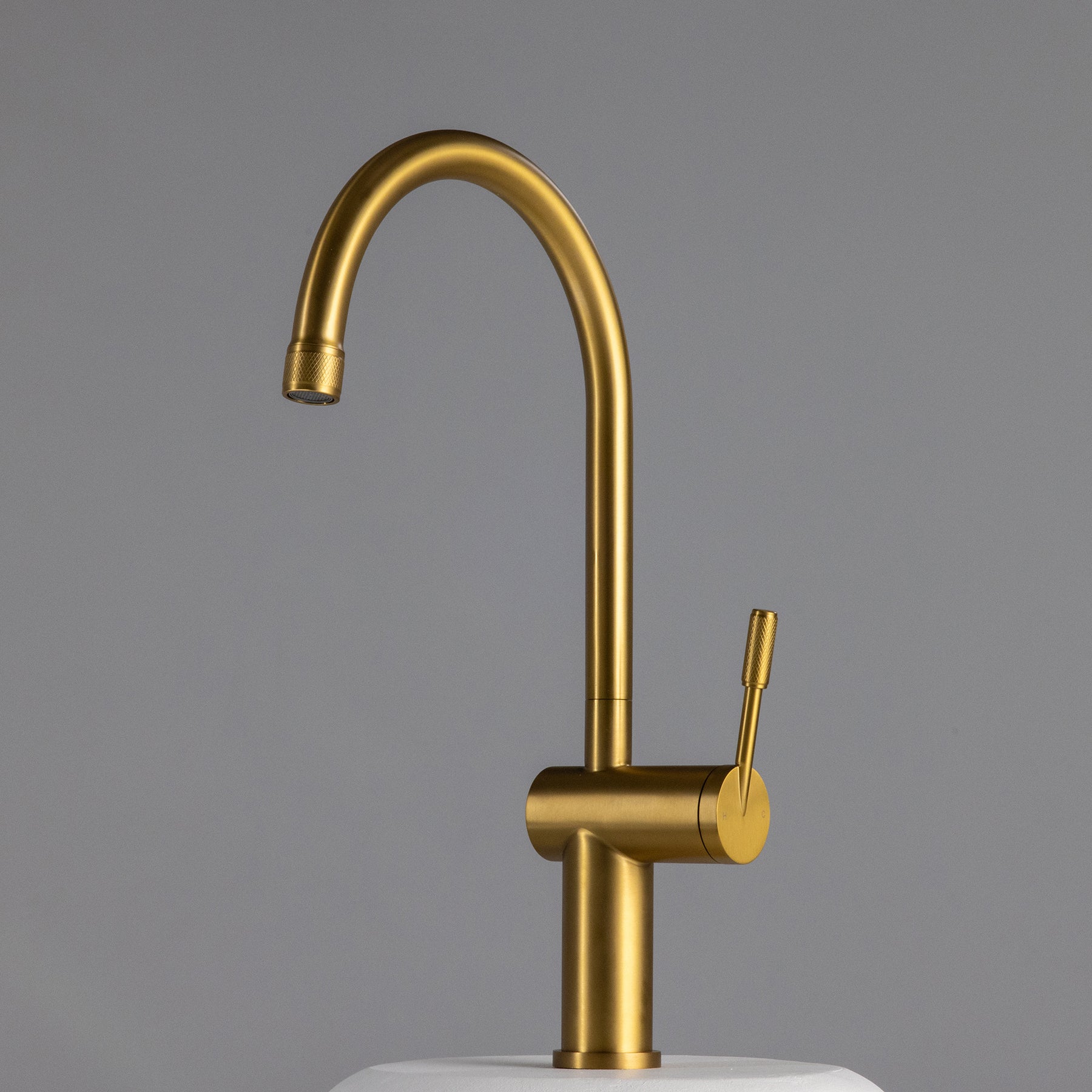 Gooseneck Kitchen Mixer Tap - Royal Gold