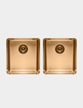 Essentials 350mm & 350mm Double Bowl Sink - TSBR4040