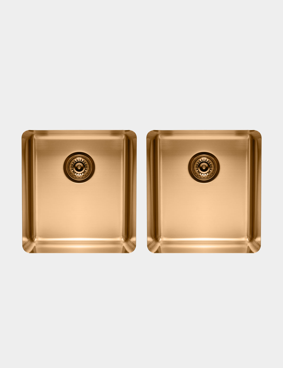 Essentials 350mm & 350mm Double Bowl Sink - TSBR4040