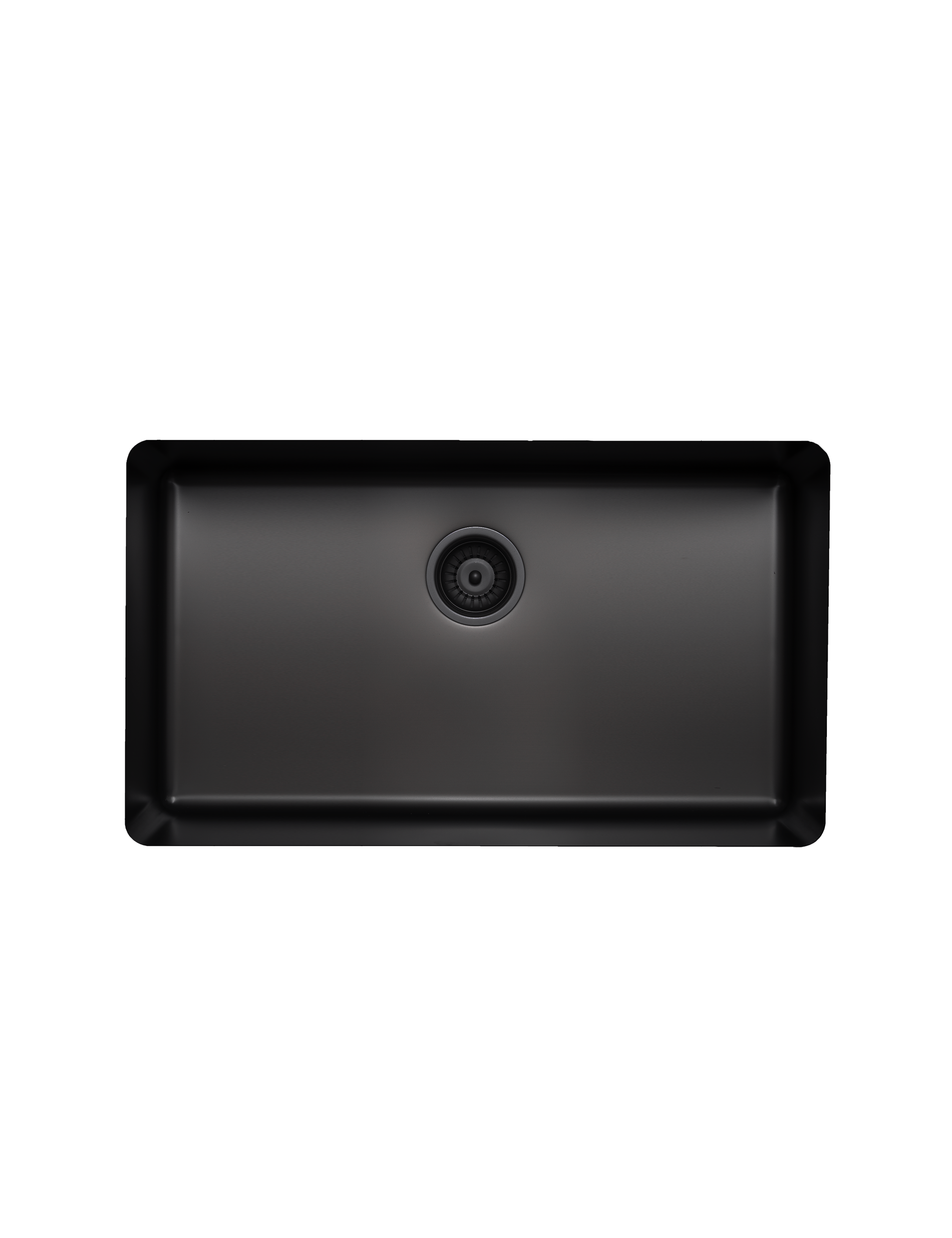 750mm Extra Large Single Bowl Kitchen Sink - Matte Black