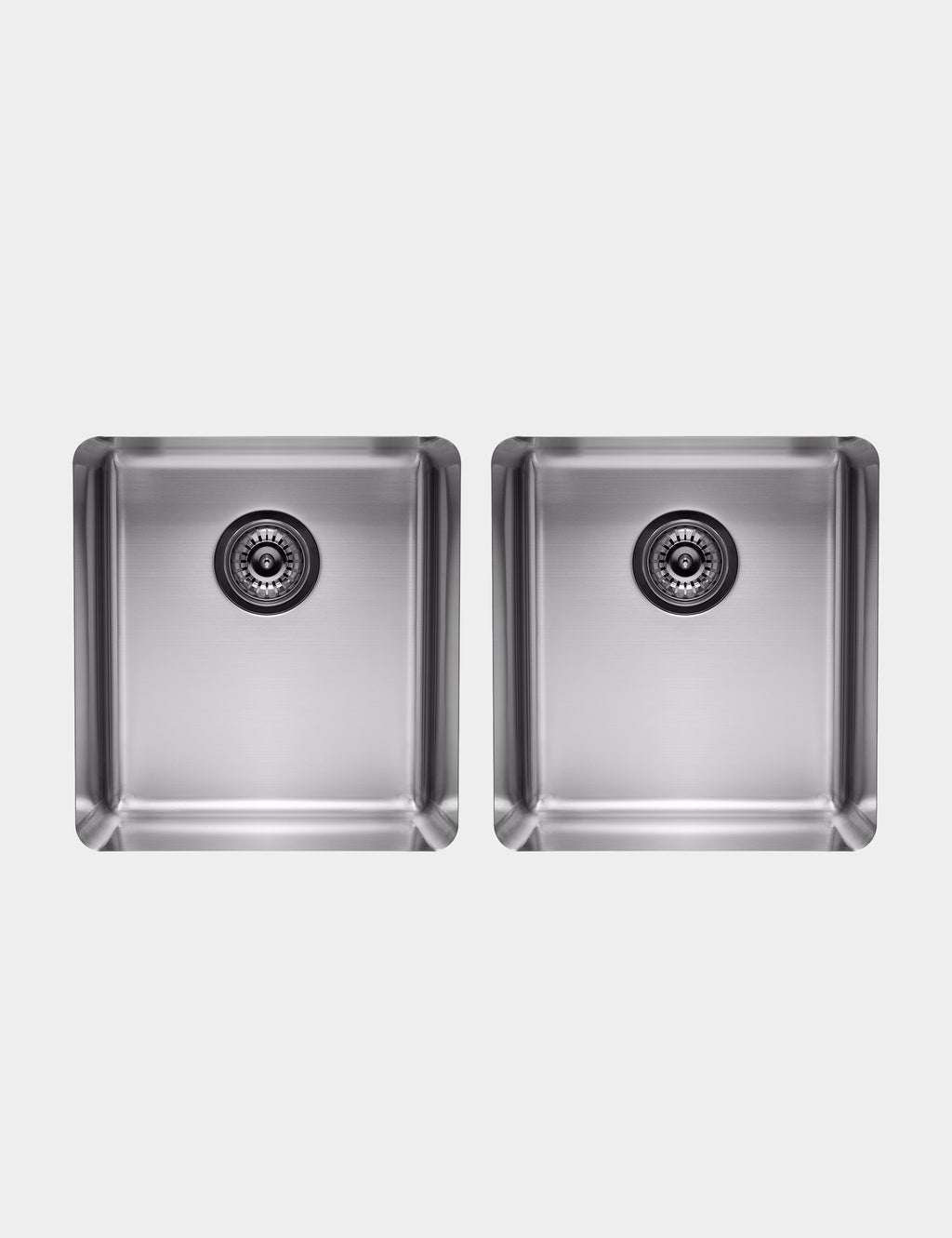 Essentials 350mm & 350mm Double Bowl Sink - TSSS4040