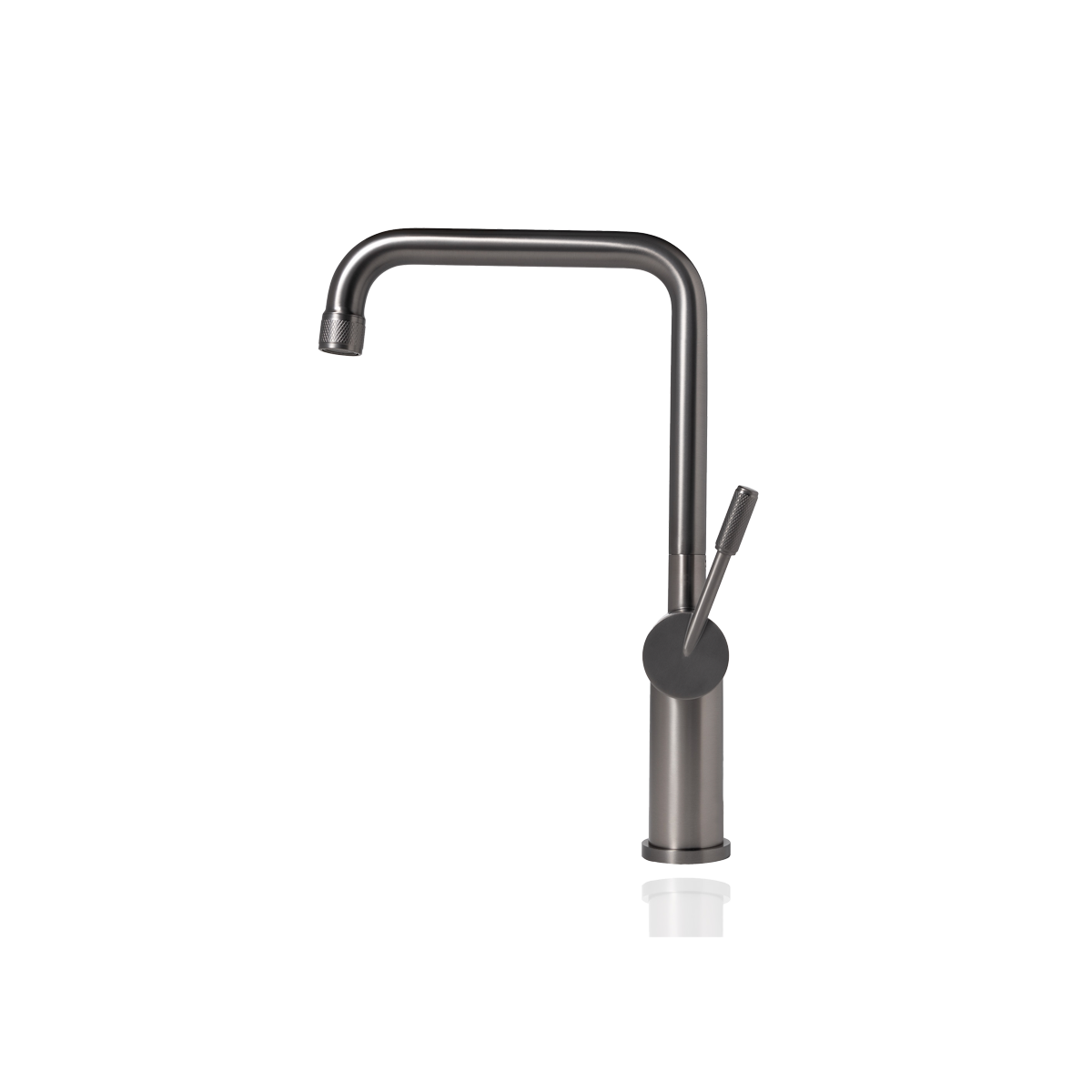 Square Kitchen Mixer Tap - Gunmetal