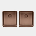 Essentials 350mm & 350mm Double Bowl Sink - TSAB4040