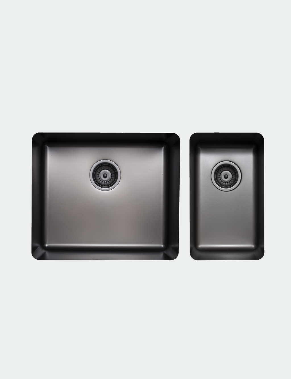 Essentials 500mm & 250mm 1 + 1/2 Double Bowl Sink - TSGM5228